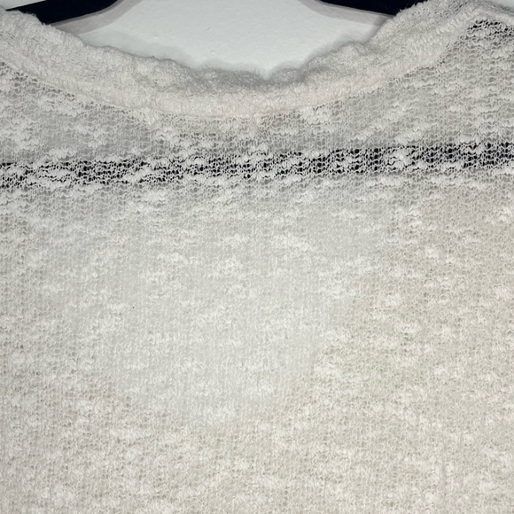 We The Free Off-White Textured V-Neck Long Sleeve - Picture 13 of 14